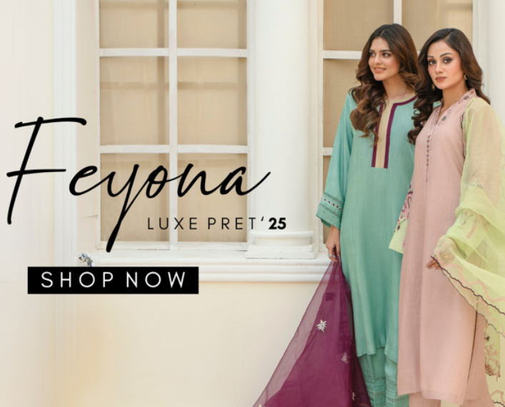 Say Yes to Summer Pakistani Asian Clothes from Feyona Luxe'25!
