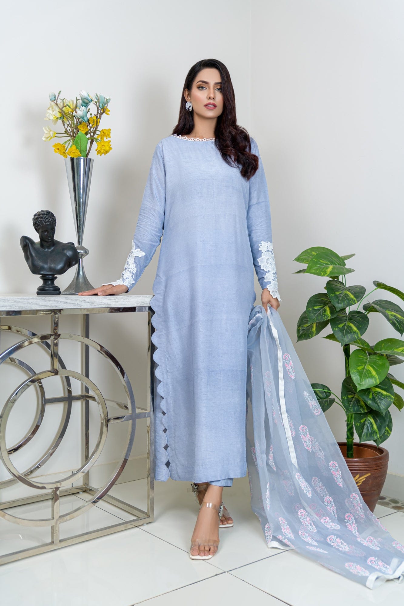 Beautiful Blues: Maxi Dresses Pakistani - Designer Blue Dresses by Shireen  Lakdawala