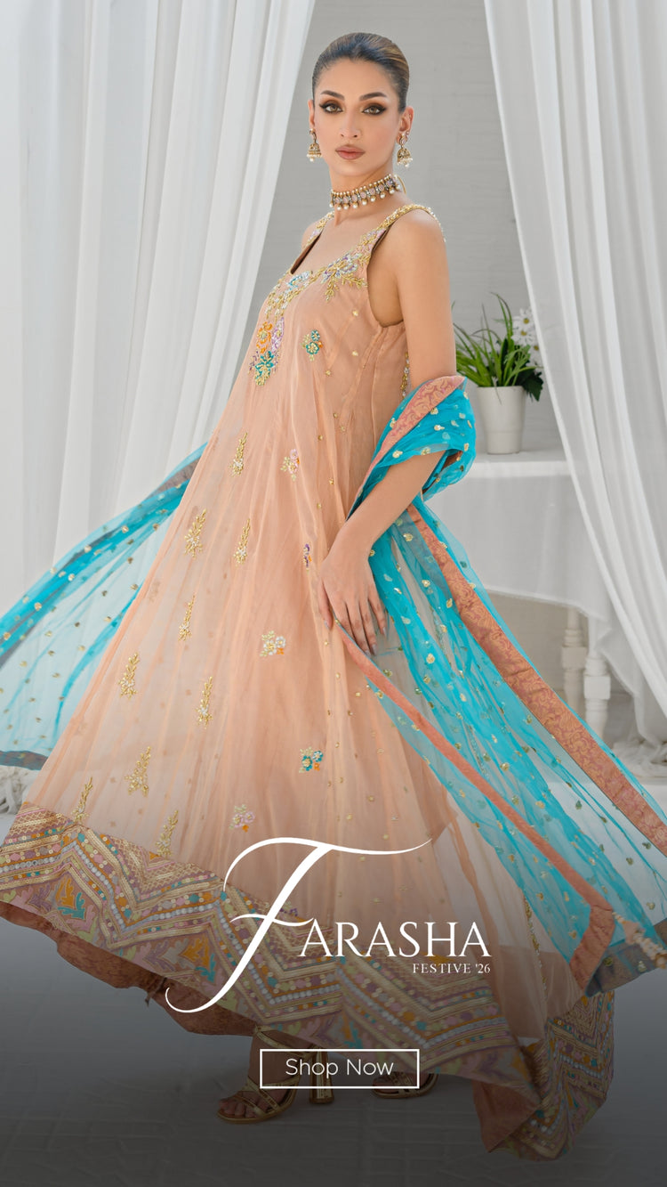 latest pakistani designer dresses Shireen Lakdawala Size:XS | 22 (for waist size 26