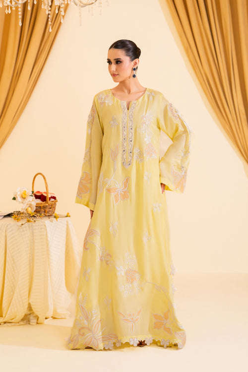 slim fit dress slacks Shop Pakistani Golden Embroidered Kameez Eid Dress  Nameera by Farooq