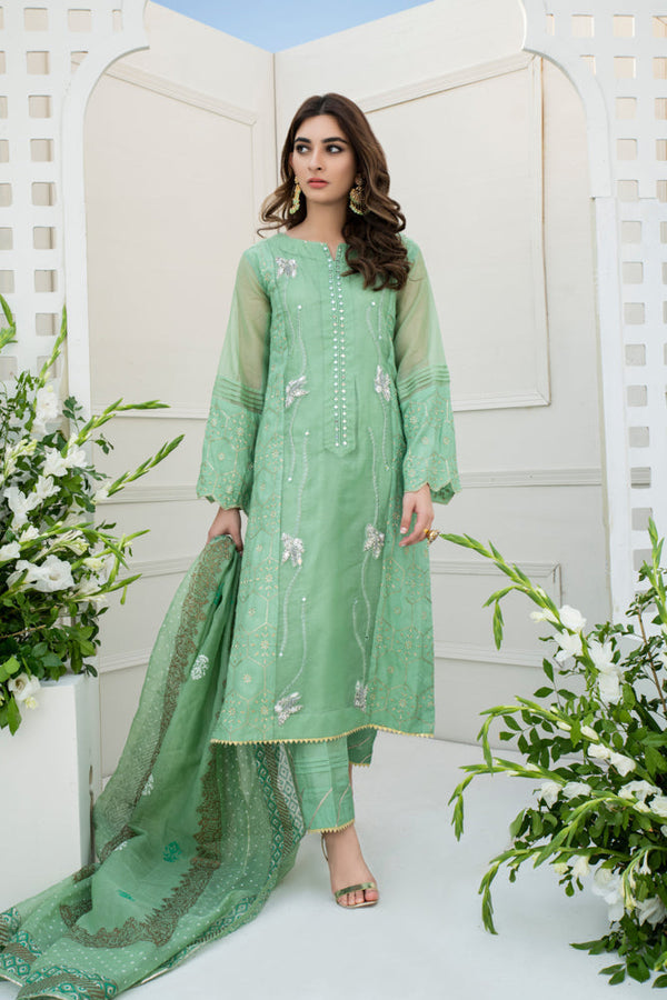 green emerald velvet dress Light Green Georgette Pakistani Suit – vastradi.com