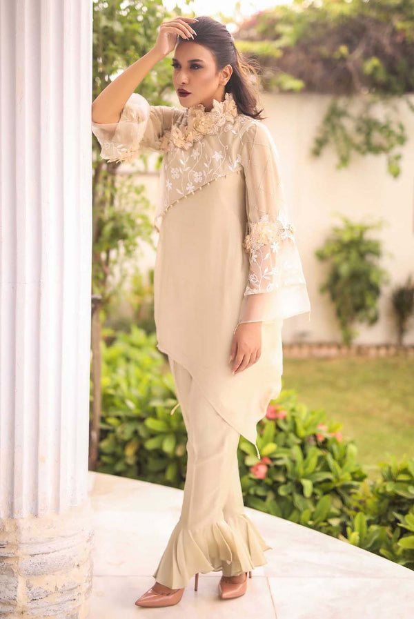 Add Warmth and Sophistication with Hazelnut Pakistani Designer Dress