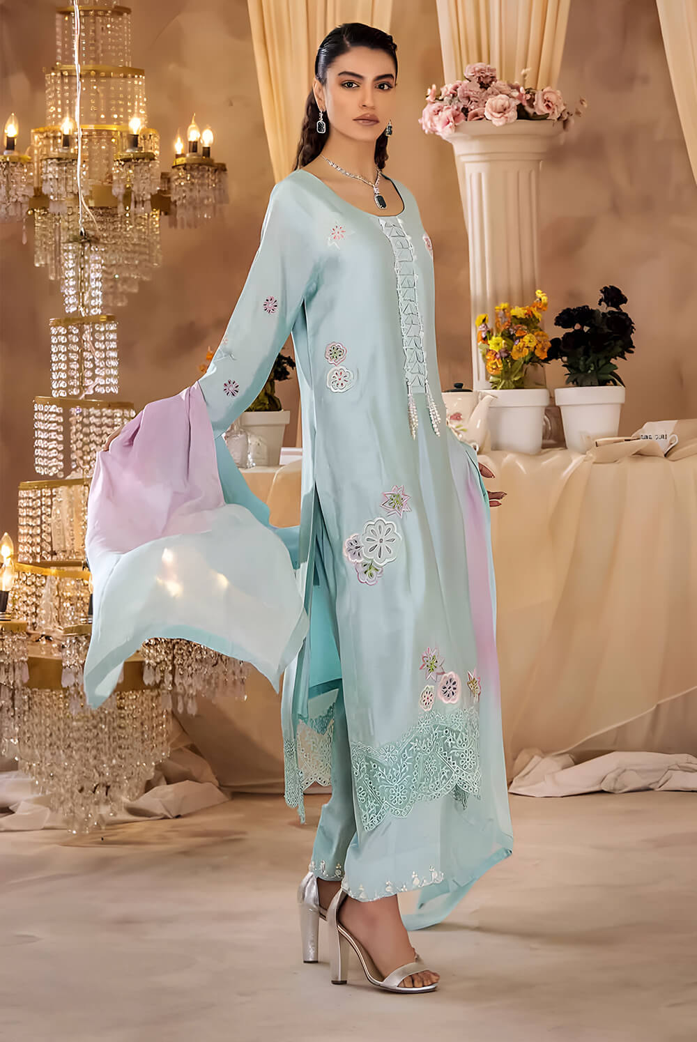 ZARI – Elegant Long Dress for Eid | RANIA Collection – Shireen Lakdawala